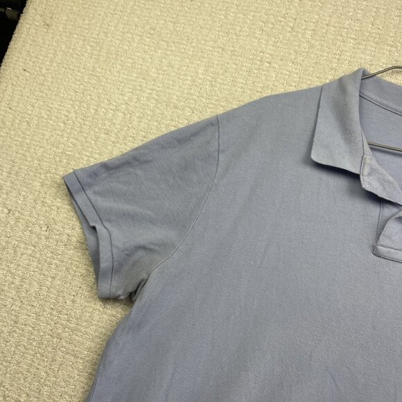 Polo Ralph Lauren Custom Slim Fit Mesh Baby Blue Cotton Polo Shirt Men XXL Read - Picture 3 of 16